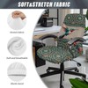 Xorudoydet Boho Mandala Hummingbird Pattern Office Chair Cover, Waterproof Office