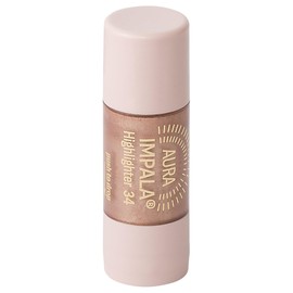 IMPALA Aura Liquid Highlighter | For Face and Body | Brightening, Highlighting and Modelling Effect | Weightless, Silky Texture | Colour Radiant Bronze 34 | 9 ml