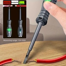2-In-1 High Torque Strong Magnetic Screwdriver Electricity Detector,Electric Screwdriver Tester,Voltage Tester Screwdriver,Portable Electrical Screwdriver Tester,Useful Electrical Tester Pen,Flathead