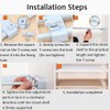 LIYIVNAA Extendable Closet Shelf Tension Rod Adjustable Clothes Hanger DIY