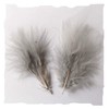 30 Silver Grey Marabou Feathers Quality Craft Pack