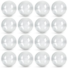Capsule Vending Machine Round 500 pcs 2 inch - Gumball Machine Capsules Bulk Clear Container - Easter Basket Stuffers Birthday Gifts Pinata Stuffers DIY Craft Supplies - Clear Capsules Empty