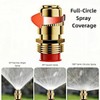 Metal Lawn Sprinkler, Automatic Brass Sprinkler with Spike Base, 360°