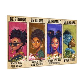 African American Jigsaw Puzzles Black Queen Girl Jigsaw Puzzles for Adults Fun Family Game Motivational Toy Educational