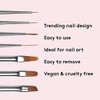 Mylee Brush For Gel Nail Art & Polish Application