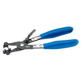 Draper 227mm Hose Clamp Pliers | Swivel Jaws | PVC Dipped Handles | Ratchet Locking Mechanism | Carbon Steel Hand Tools | 99762