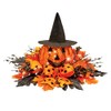 Collections Etc LED Lighted Witch Jack O' Lantern Centerpiece