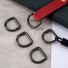 HINZIC 4 Pack D Ring Spring Key Hooks Keyring Clip