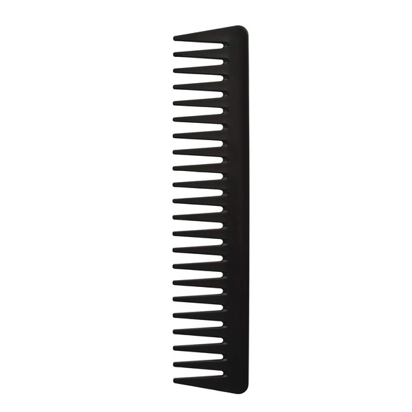Wide Tooth Comb: Professional Anti-Static Detangling Comb Heat Resistant Wide Comb for Detangling Long, Wet and Curly Hair, Black