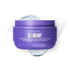 MAËLYS GET-DREAMY Overnight Toning Whip - Crema para la celulitis y soporte para tensar la piel con cardo mariano + Uva-Ursi - Crema corporal hidratan