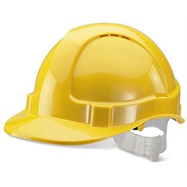 ECONOMY VENTED SAFETY HELMET YELLOW