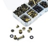 JINTANG 100 Set Chicago Book Screws, 4/6/8/10/15 mm, Binding Screws
