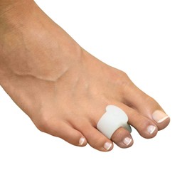 MARS WELLNESS Gel Toe Separator and Toe Spacers - Bunion, Hammer Toe, Overlapping Toes, Toe Spreader and Toe Corrector for Men and Women - 4 Pack - White Small