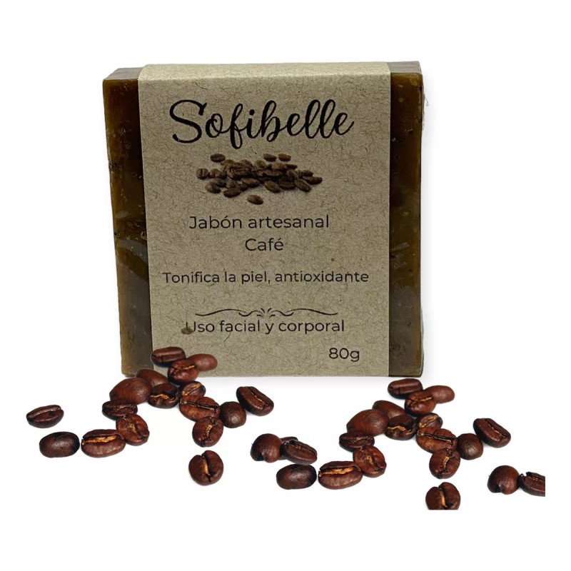 Sofibelle Jabón Orgánico Sofibelle Café 80g Antioxidante.