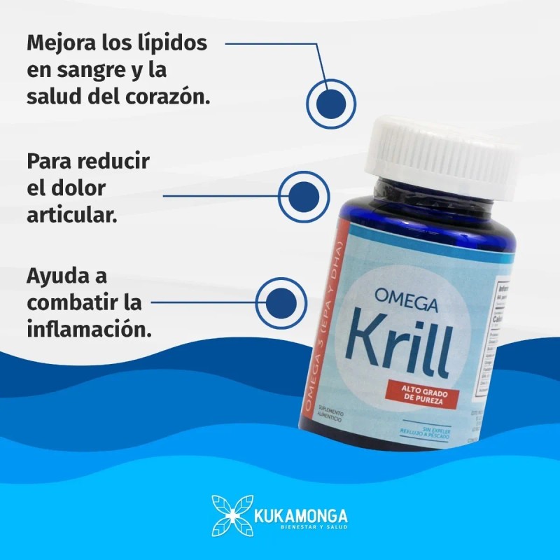 Omega Krill | 60 Cápsulas | Premium | Alto Grado