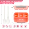 Yarratech 27pcs 1300ml Loncheras para Niños y Niñas, Fiambrera Bento