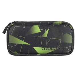 coocazoo Pencil Case, Compass Compartment, Triangle Compartment, Timetable Compartment, Removable Pen Holder, Additional Zip Pocket, from 3rd Class, Lime Flash, Modern