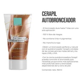 Bronceador Cerapil Cuerpo Y Cara 150 Ml