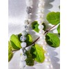 Wilhelmine1126-Einzigartige Handgefertigte Halskette mit Baum Achat und Süßwasser Perlen
