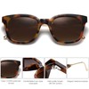 SOJOS Classic Square Polarized Sunglasses Womens Mens Retro Trendy Shades