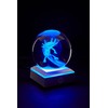 DIGFPWT 3D Axolotl Crystal Ball Lamp, 3.15 inch Crystal Axolotl
