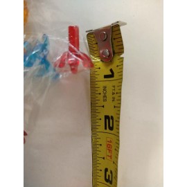 20 Piece Replacement Vintage Christmas Tree Plastic 3/4" Long 5/8" Wide Flowers