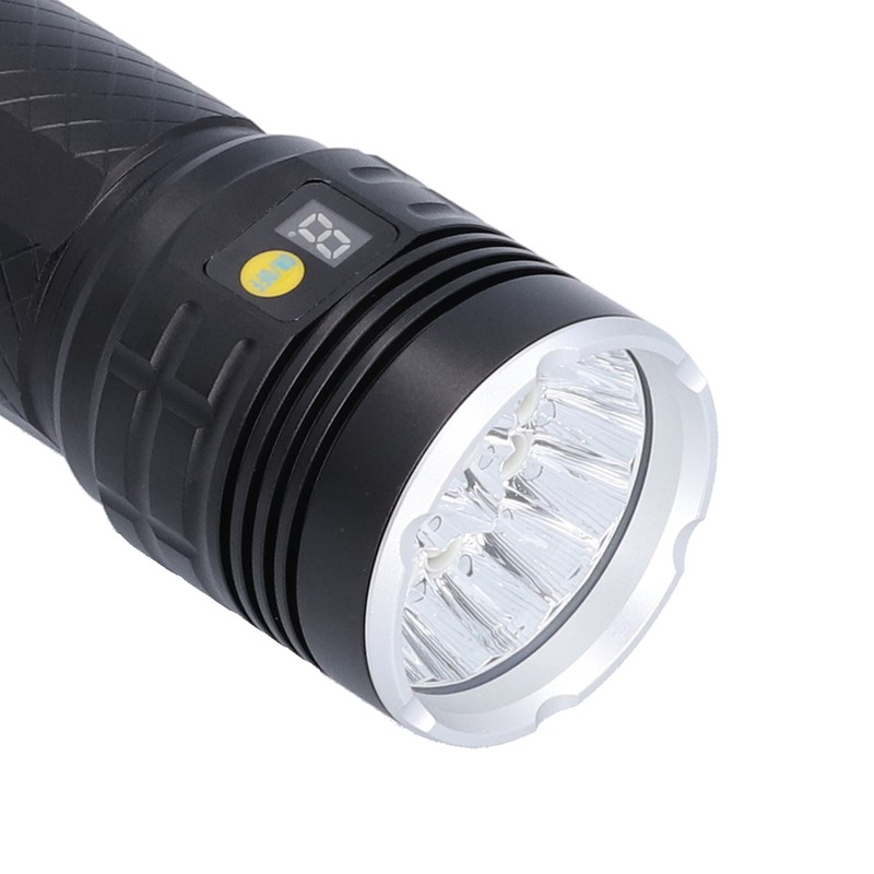 LED Flashlight XMT6 LED 15000lm USB Rechargeable IP65 Waterproof Outdoor
