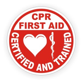 Unbranded/Generic 20 pcs CPR First Aid Certified Trained Helmet Stickers EMT AED Helmet Decals