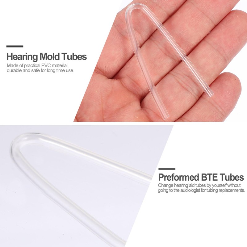 Balacoo 4pcs Preformed BTE Earmold Hearing Aid Tubes Hearing Machine