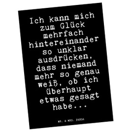 Mr. & Mrs. Panda Postcard Ich kann mich zum... - Gift, Invitation Cards Birthday, Postcards, Saying Gifts, Wisdoms, Work,