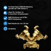 kör4u 3 Quick Coupling Brass Universal Y Splitter 3/8" to