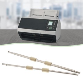 Micro Traders 1 Pair Scanner Replacement Rollers (Exit & Feed) PA03630-Y215 PA03630-G205 Compatible with Fujitsu Fi-6140z/6230z/6240z 28.5cm & 28.1cm