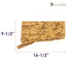 Totally Bamboo Connecticut State Destination Bamboo Serving and Cutting Board