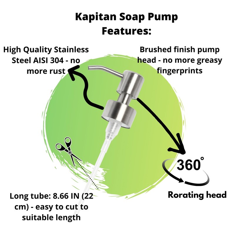 Kapitan Soap Dispenser Pump Head Replacement Spare for Standard 28/400