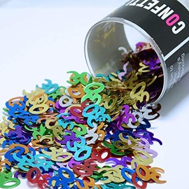 Confetti Number 30 Multicolors - 4 Half Oz Bags (2 oz) #7307 - Free Ship Q02