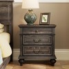 Xiaowei Farmhouse Nightstand with 3 Drawer Storage, 23'' Wide Rustic