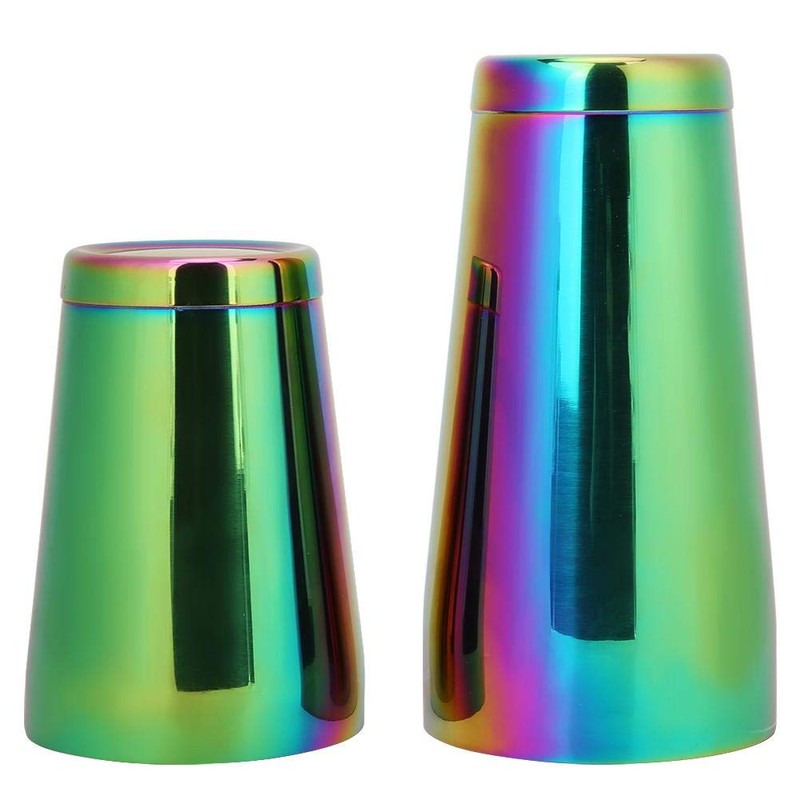 Naroote Cocktail Shaker, Stylish Colourful Stainless Steel Boston Cocktail Shaker