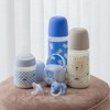 Suavinex Portaciuccio Neonato per 2 Ciucci, Wild&Free Blu, +0 Mesi