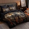 CCoutueChen Dreamcather Wolf Comforter Set King,Rustic Style Soft Bedding Set