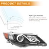 Headlight Assembly Compatible with 2012 2013 2014 Toyota Camry L/Se/Le/Xle