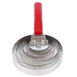 Tnfeeon Horse Itching Brush, Shedding Blade Double Side Stainless Steel Brush Scraper with Soft Hand Grip for Large Horse