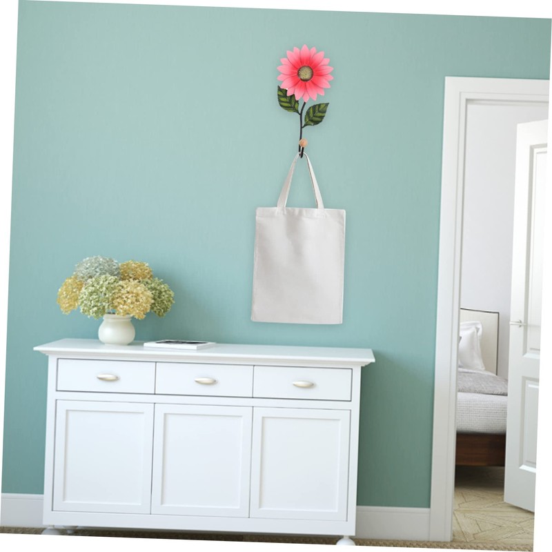 BESPORTBLE Wall Hanging Hook Creative Iron Sunflower Decor for Home