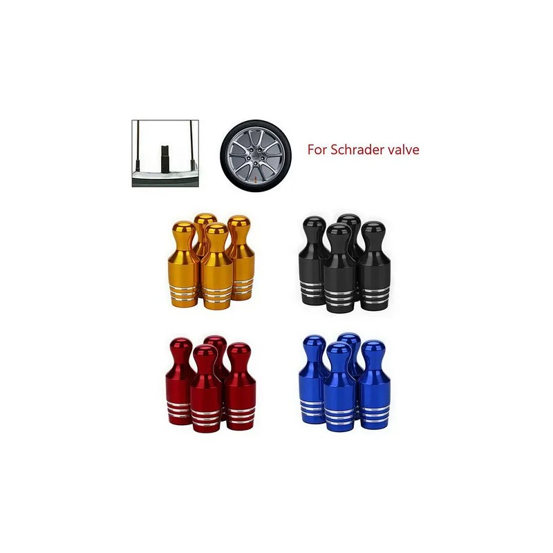 8pzs Tapones Para Llantas Aluminio Valvula Cubre Auto Moto