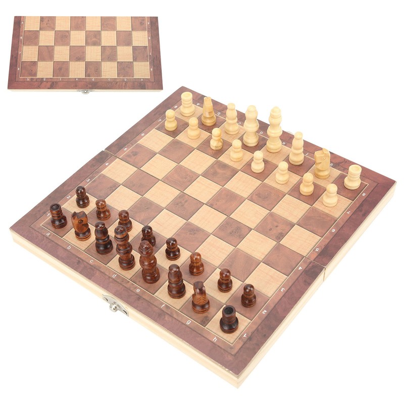 3‑In‑1 Chess Checkers Gobang Folding Chess Board Portable Interactive Chess