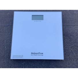 BalanceFrom Bathroom Scale Digital Body Weight with Step-On Technology - Silver