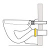 Toilet Drain Rubber Cuff