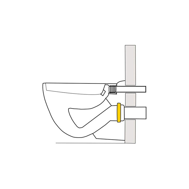 Toilet Drain Rubber Cuff