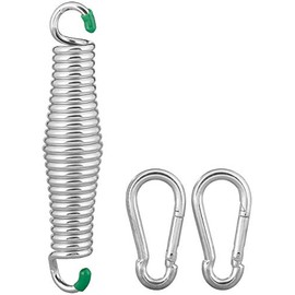 Semptec Urban Survival Technology Spring for Hanging Chair: Swing Spring for Hanging Chair & Mat, 2 Carabiner Hooks, up to 120 kg (Hammock Accessories, Swing Springs, Swing)