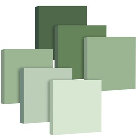 Dinifee 12 Pcs Sage Green Sticky Notes 1680 Sheets Sage Green Office Supplies 3 x 3 Inches Pastel Self Stick Note Pads for Teacher Women Gift Office School Bible Journaling Planner (No Lined)
