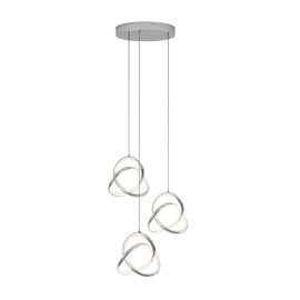 Zephyr 3-Light LED Pendant Chrome